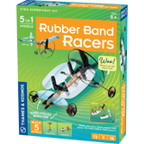 Rubber Band Racers - 5 in 1 models, front of box slight angle
