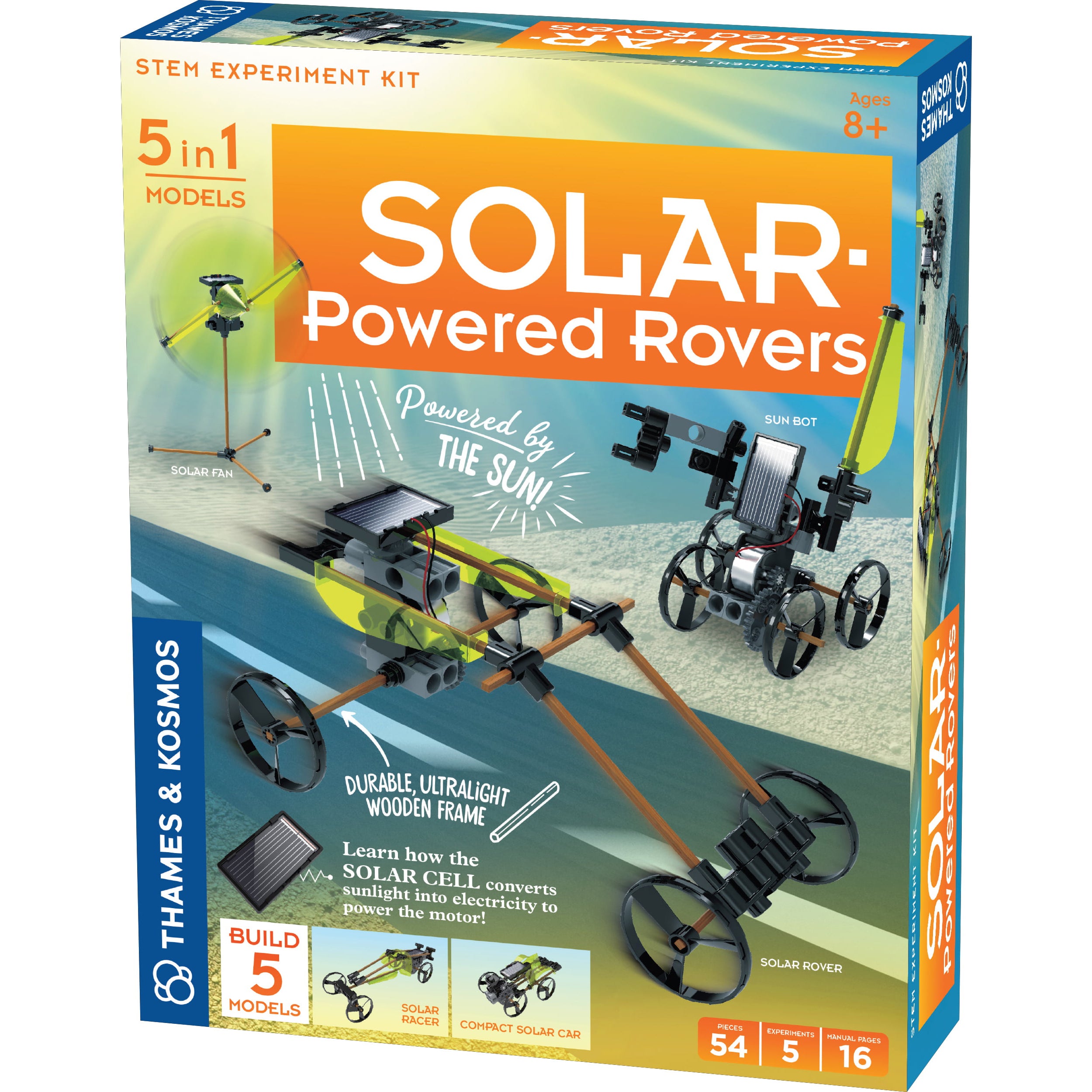 Solar Powered Rovers Experiment Kit, front of box slight angle 