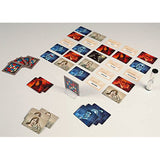 Codenames, mid play, cards displayed vi