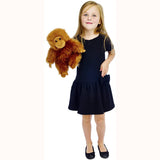 Orangutan Hand Puppet (Full-Bodied) with girl for scale