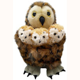 Hide-Away Puppets - Tawny Owl with 3 Babies, stock pic without box