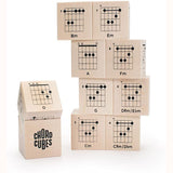 Guitar Chord Cubes , white background, unboxed 