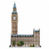 Big Ben & Parliament 3D Puzzle, straight on view of finished puzzle