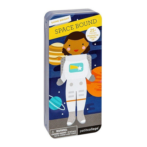 Space Bound - Magnetic Dress Up, in tin