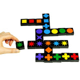 Qwirkle tiles mid game 