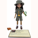 Rainforest Guardian Lottie Doll, unboxed with cards and accessories