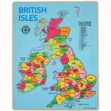 Wooden British Isles Inset Puzzle, complete minus packaging 