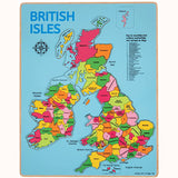 Wooden British Isles Inset Puzzle, complete minus packaging 