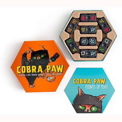 Cobra Paw, box open showing contents and instructions 