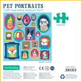 Pet Portraits Puzzle, back of box 