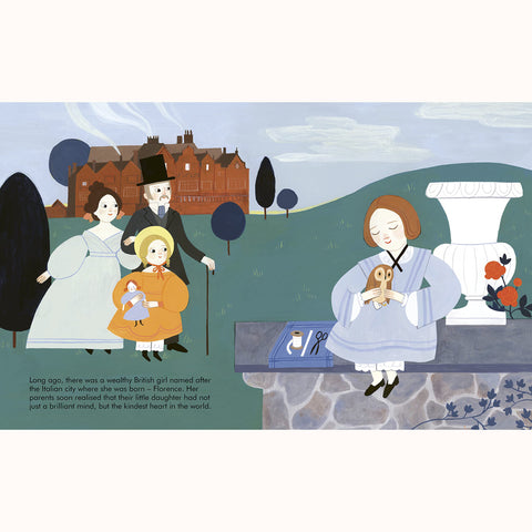 Florence Nightingale - Little People, Big Dreams Picture Book, Flo with owl page