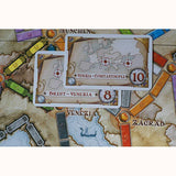 Ticket To Ride: Europe, detail of destination cards 