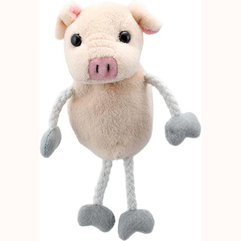 Pig Finger Puppet, white background 