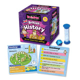 British History Brain Box, die, sand timer and sample cards