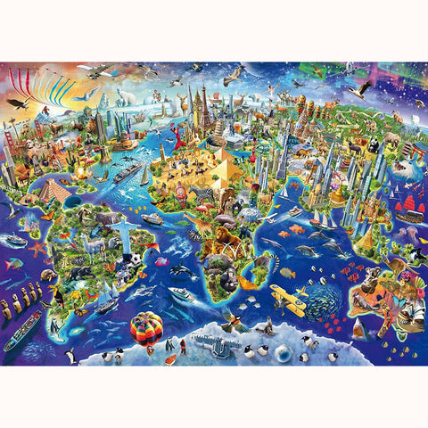 Discover The World Jigsaw Puzzle - 1000 Pieces