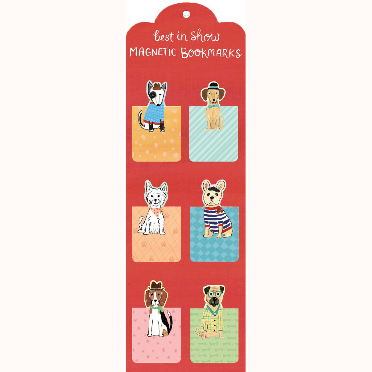 best in show magnetic bookmarks, in packaging