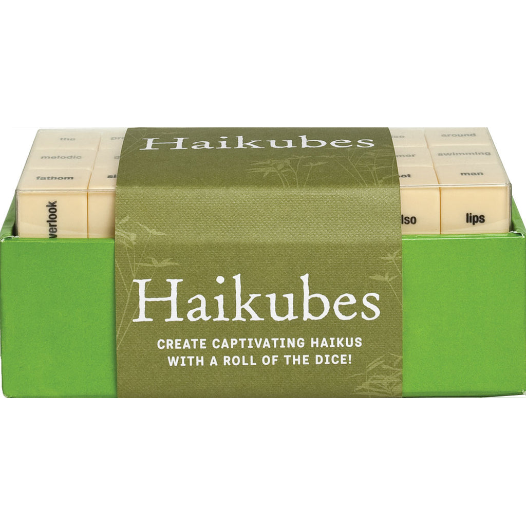 Haikubes, packaged