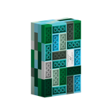 Lego Brick Note Sheets, blue-green, view of bottom