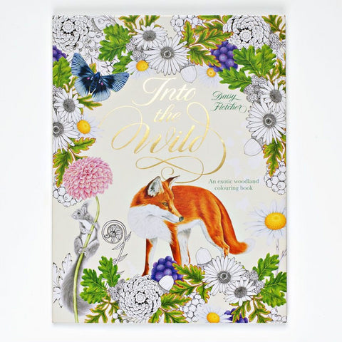 Into the Wild - An Exotic Woodland Colouring Book, front cover