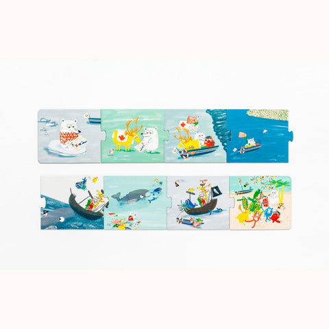 Story Box - Animal Adventures, variety of puzzle pieces in sequence 