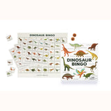 Dinosaur Bingo, various contents shown and box