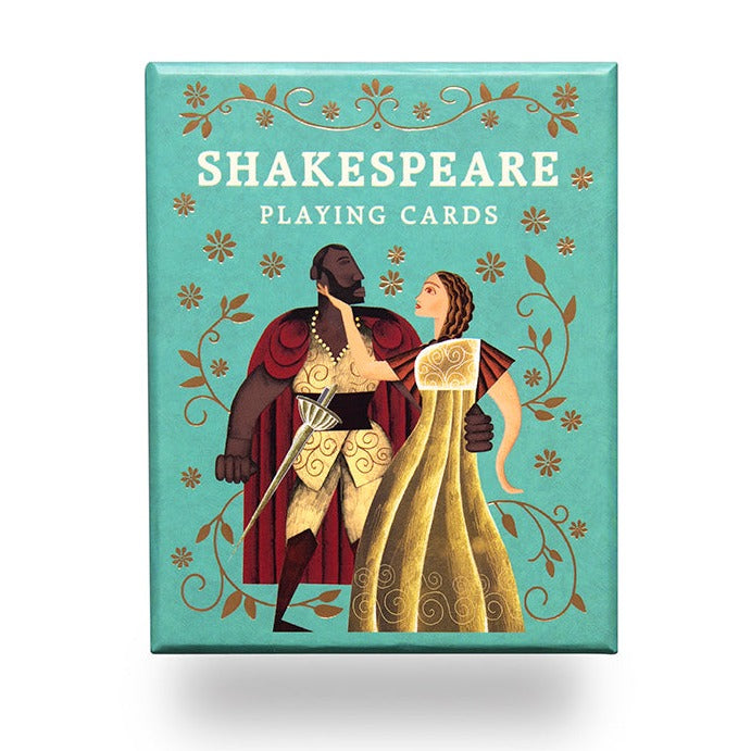 Shakespeare Playing Cards, front of box 