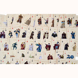 Shakespeare Playing Cards, laid out in columns