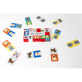 Dog domino, box, and sample cards