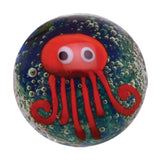 Handmade Aquarius Marble 22mm, red octopus 3