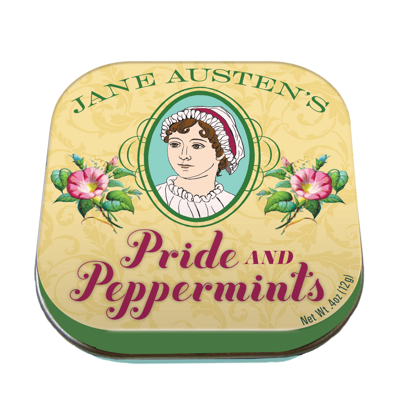 Jane Austen's Pride & Peppermints, closed tin