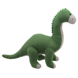 Brontosaurus Soft Toy (Large Green) -  Wilberry Knitted, side view