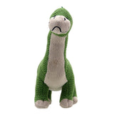 Brontosaurus Knitted Toy, straight on view 