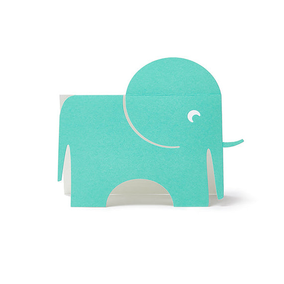 Elephant Greetings Card, front view 