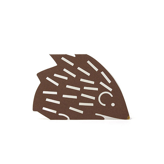 Hedgehog Greetings Card, front on view 