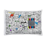 Doodle Dinosaur Pillowcase (with pens)