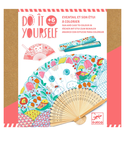 DIY - Koneko - Fan & Case to Colour In, boxed front design