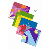 Origami Dinosaurs by Djeco, coloured papers 