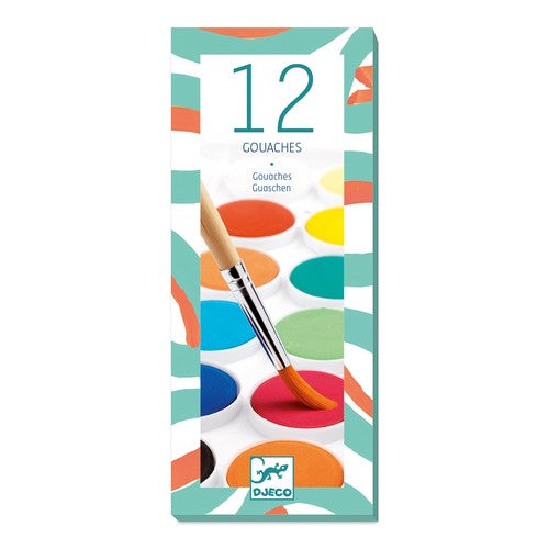 Paint Palette - 12 colours cakes, boxed product 