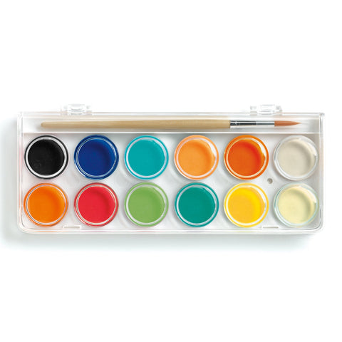 Paint Palette - 12 colours cakes, unboxed 