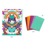Mosaics - Kokeshi - by Djeco, unpackaged cards and sheets 