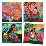 Polynesia - Inspired By Gauguin, 4 different finished scenes