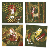 Golden Goddesses - Inspired By Klimt, 4 completed designs
