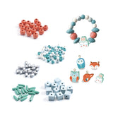 little animals wooden beads, sample beads and creation
