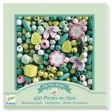 Flowers & Foliage Wooden Beads, front of box