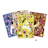 Coloured Sands - Woodland Wonderland by Djeco, 4 cards