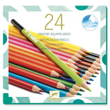 24 Watercolour Pencils by Djeco, front of box