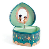 Happy Party Musical Trinket Box, unboxed and open to reveal girl 