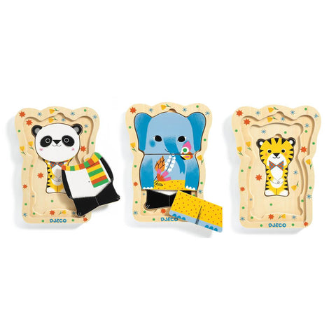 Lucky & co 3 different puzzles in holder