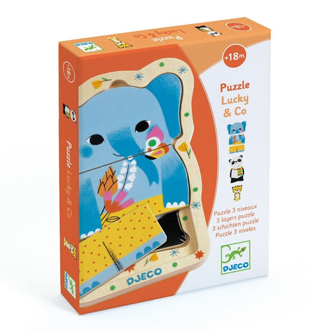 Lucky & co puzzle angled box
