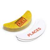 Bananagrams DUEL! - Small Space Word Race, banana cards displayed out of tin